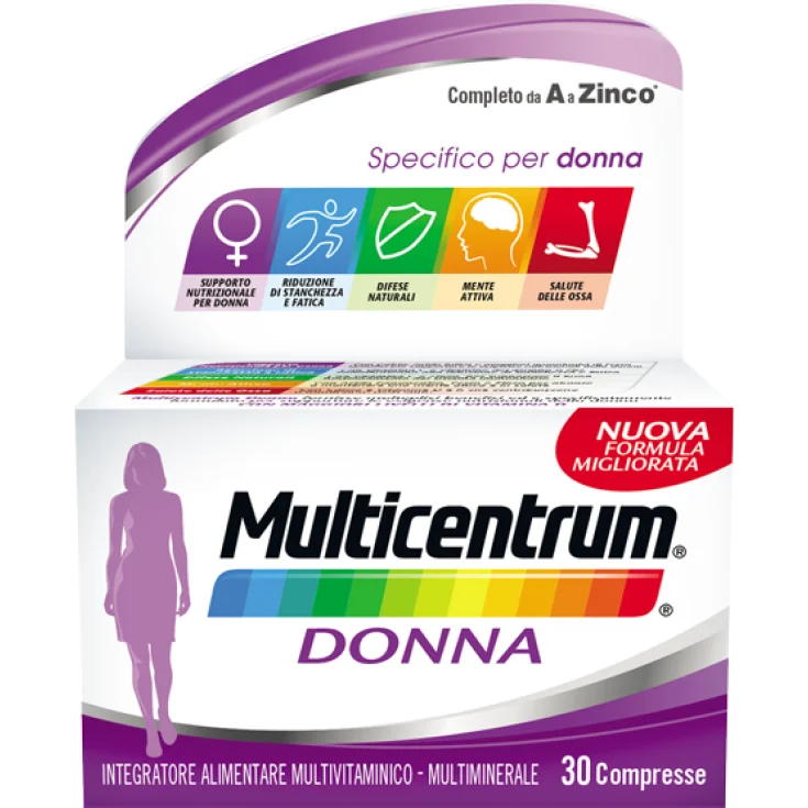 MULTICENTRUM DONNA INTEGRATORE ALIMENTARE 30 COMPRESSE
