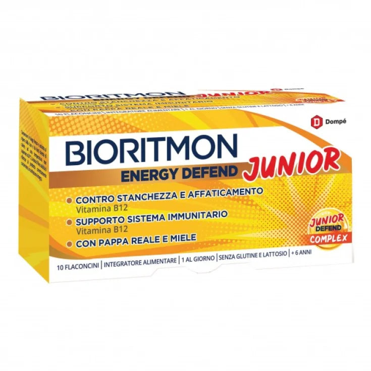 Bioritmon Energy Defend Junior Dompé 10 Flaconcini 982145676