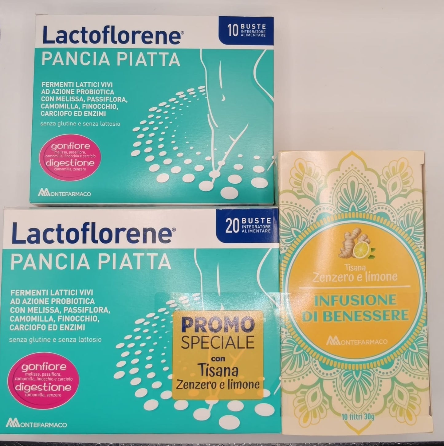 Lactoflorene® Pancia Piatta 20 Buste + 10 Buste + Tisana OMAGGIO