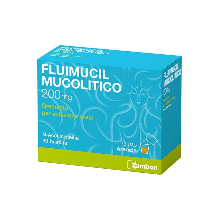 Fluimucil Mucolitico 200mg granulato per soluzione orale 30 bustine