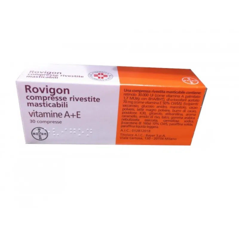 Rovigon 30.000 UI + 70mg 30 Compresse Rivestite Masticabili