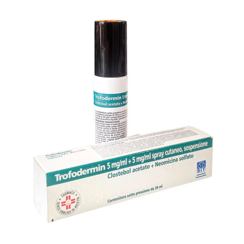 Trofodermin 5 mg/ml + 5 mg/ml Spray Cutaneo SIT Laboratorio Farmaceutico 30ml