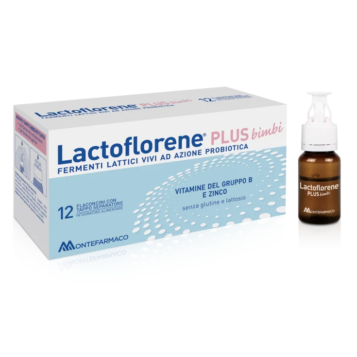LACTOFLORENE PLUS BIMBI MONTEFARMACO 12 FLACONCINI