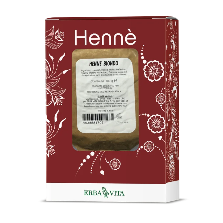 HENNÉ BIONDO TINTURA IN POLVERE ERBA VITA 100G