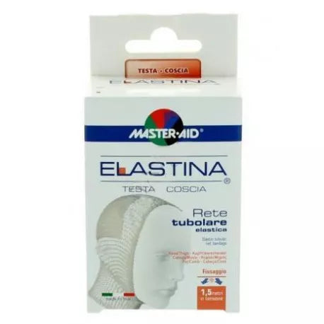 Rete tubolare elastica ipoallergenica Master-aid Elastina testa/coscia 1,5m. in tensione calibro 6cm.