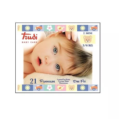 Silc Trudi Baby Care Pannolini Dry Fit Mini 3/6 Kg 21 Pezzi