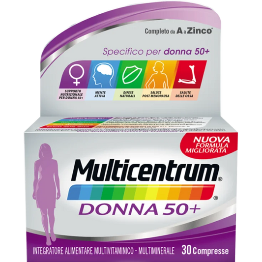 MULTICENTRUM DONNA 50+ INTEGRATORE ALIMENTARE 30 COMPRESSE