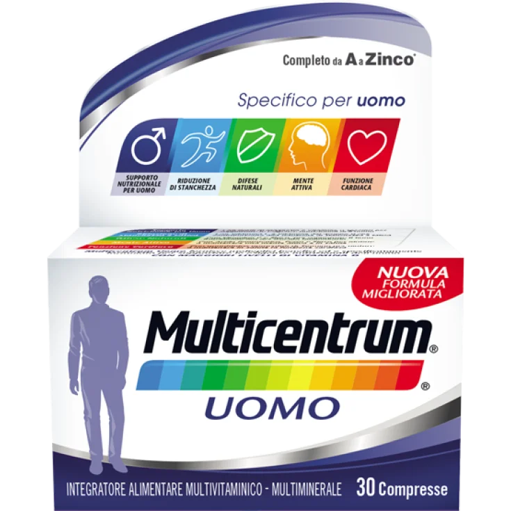 MULTICENTRUM UOMO INTEGRATORE ALIMENTARE 30 COMPRESSE