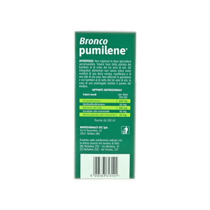 BRONCOPUMILENE® SCIROPPO MONTEFARMACO OTC 200ML