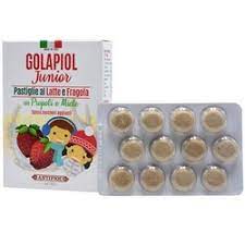 Golapiol Junior Pastiglie a Base di Propoli e Miele Gusto Latte/Fragola 24 Compresse