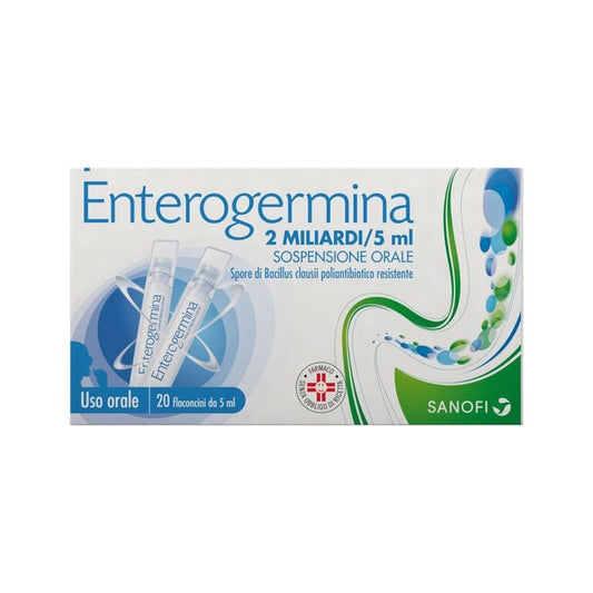 Enterogermina 2 Miliardi di spore attive 20 flaconcini