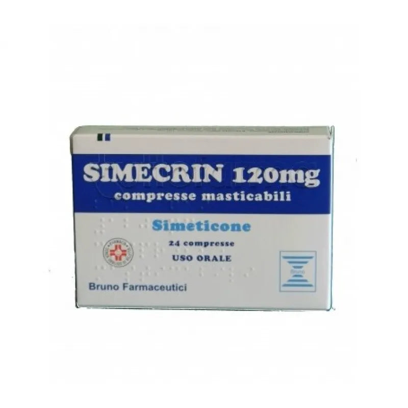 Simecrin 120mg Per Gonfiore Addominale E Meteorismo 24 Compresse Masticabili