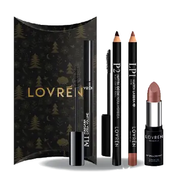 Lovren Kit 1 M1 Mascara + P2 Matita Occhi + LP1 Matita Labbra + R1 Rossetto