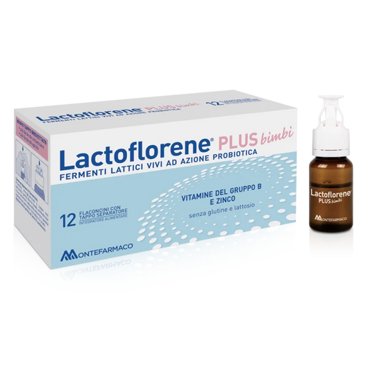 LACTOFLORENE PLUS BIMBI MONTEFARMACO 12 FLACONCINI