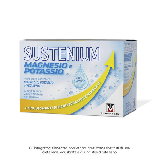 SUSTENIUM MAGNESIO E POTASSIO MENARINI 28 BUSTINE ARANCIA