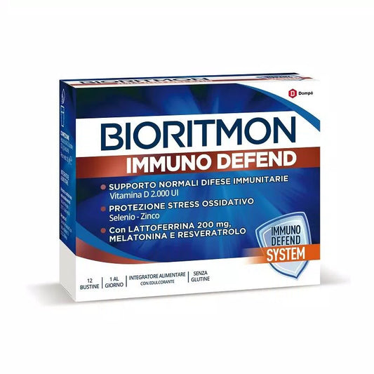 DOMPÉ BIORITMON - IMMUNO DEFEND INTEGRATORE ALIMENTARE, 12 BUSTINE