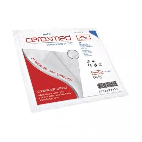 GARZA TNT CEROXMED 10X10CM25PZ