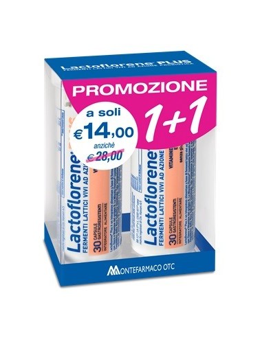 LACTOFLORENE PLUS INTEGRATORE FERMENTI LATTICI, 30 + 30 CAPSULE Minsan: 939059731