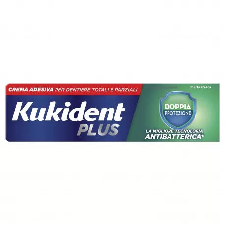 Kukident Plus Doppia Protezione crema adesiva per protesi dentarie 40 g