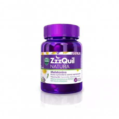 Procter & Gamble Vicks Zzzquil Natura 30 pastiglie gommose integratore per il sonno