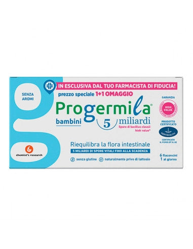 PROGERMILA BAMBINI 6 FL.5ML Produttore: CHEMIST'S RESEARCH Srl Codice articolo: 931999460